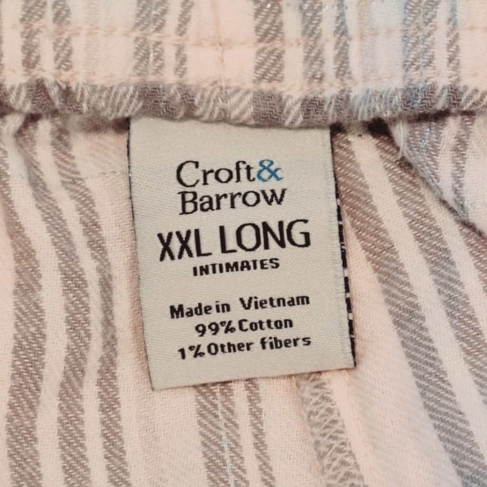 Croft & Barrow pink plaid flannel pajamas - Picture 9 of 9